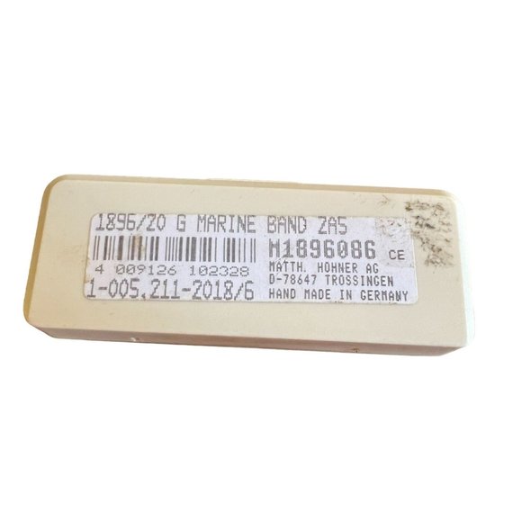 Vintage Marine Band M Hohner Harmonica Silver Germany Key C A440 - Picture 3 of 12